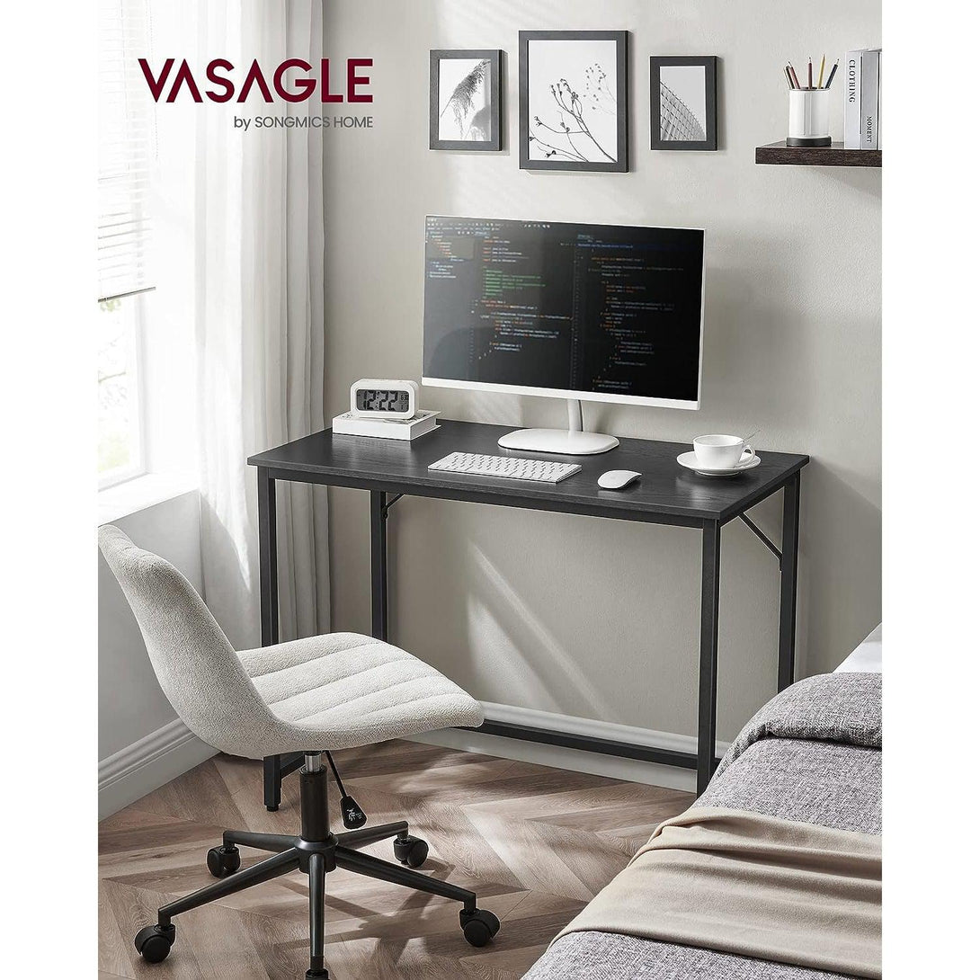 Számítógépes asztal, kis irodai íróasztal 100x50 cm, fekete-VASBÚTOR