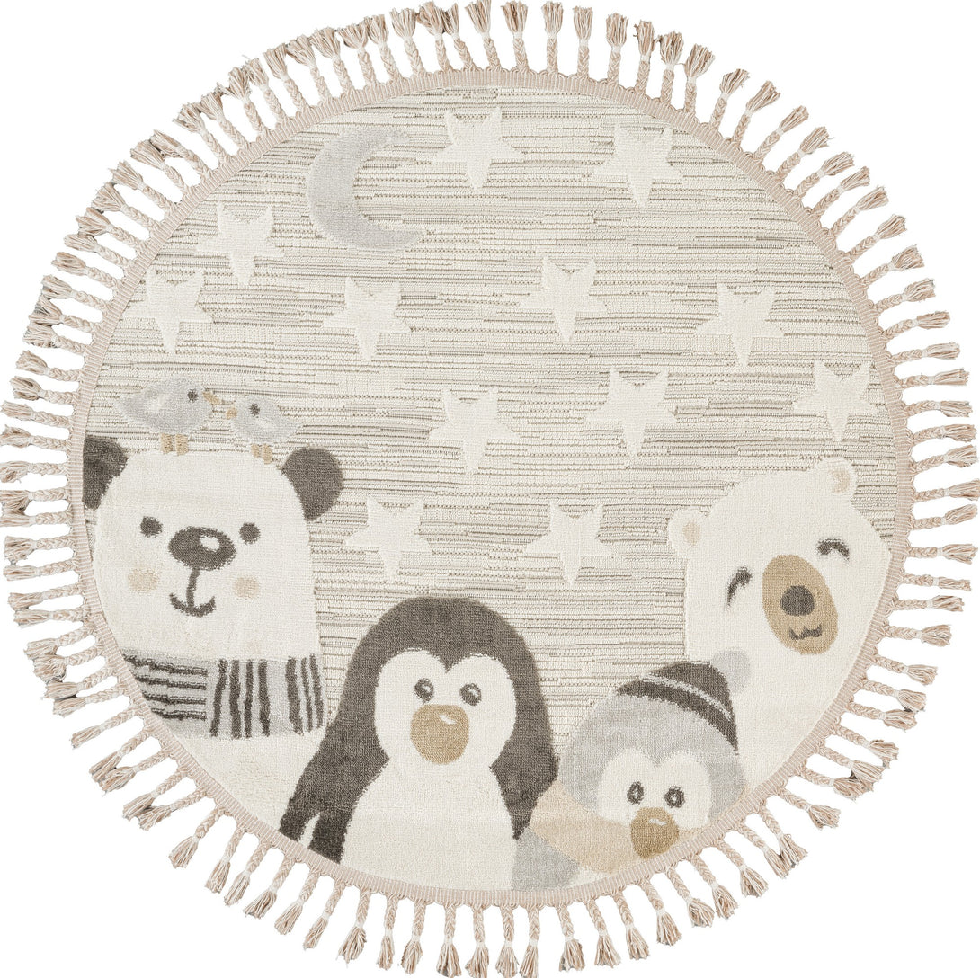 Szőnyeg (130 x 130), Bercario Kids 9271-VASBÚTOR