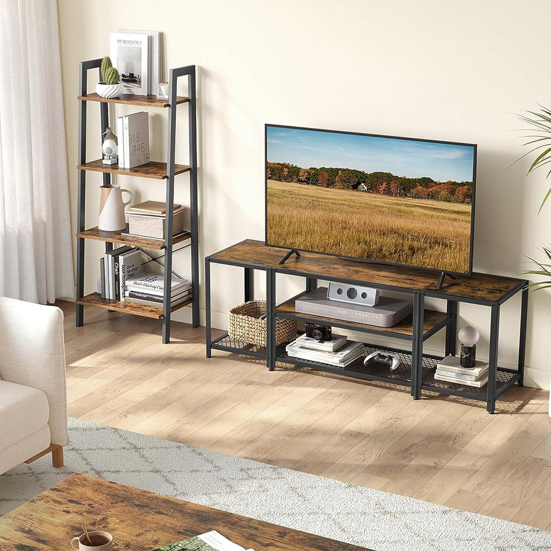 TV-állvány nyitott tároló polccal 147 x 50 x 40 cm-VASBÚTOR