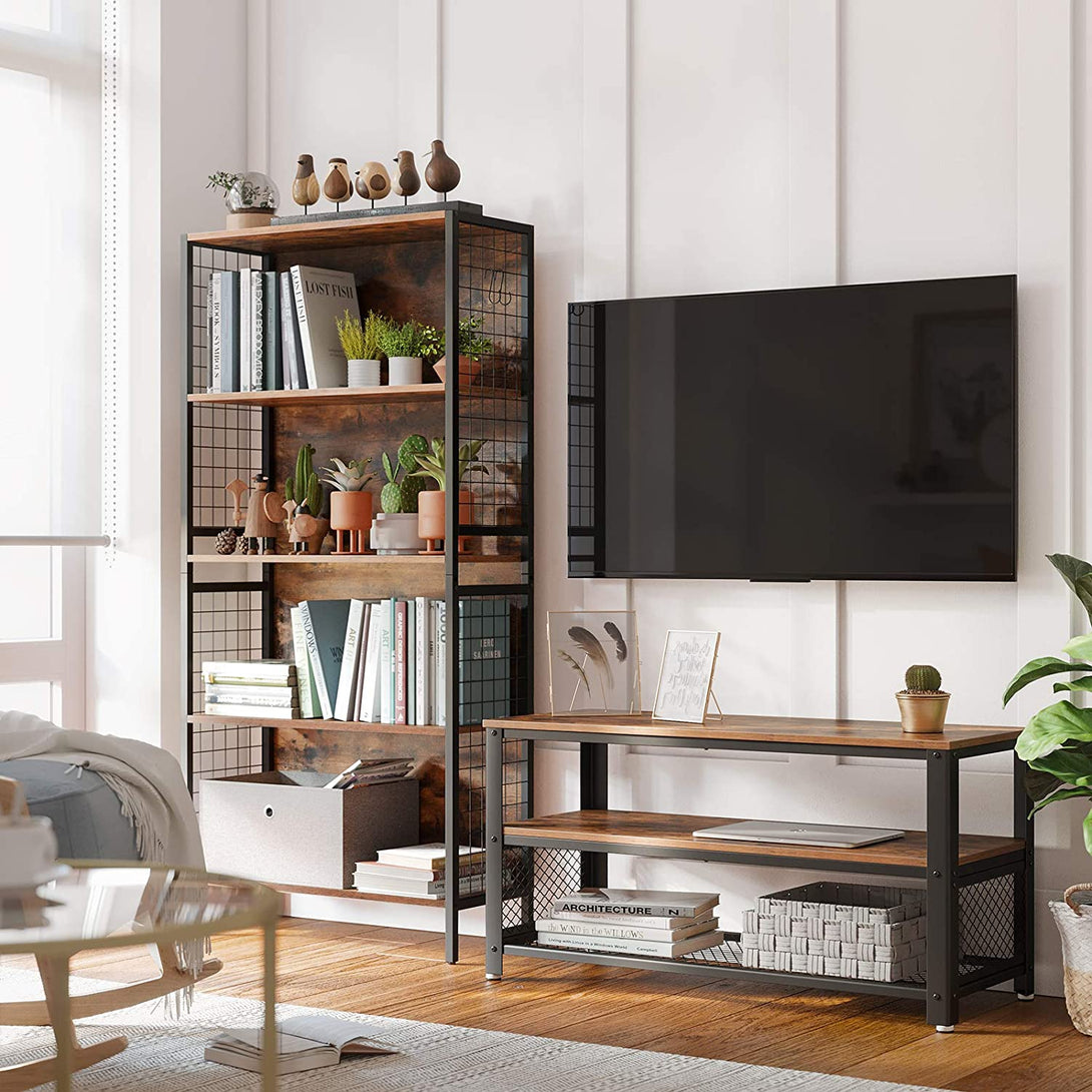 TV szekrény 100 x 40 x 52 cm sötétbarna-VASBÚTOR