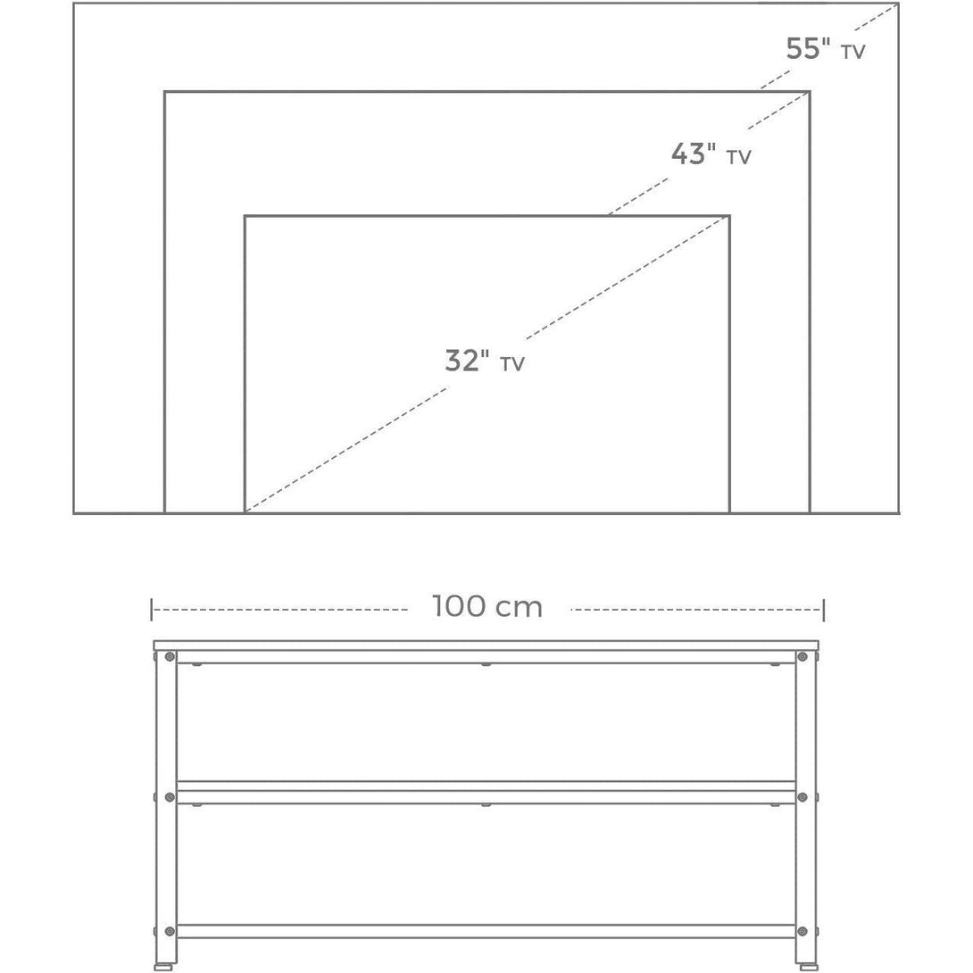 TV szekrény 100 x 40 x 52 cm sötétbarna-VASBÚTOR