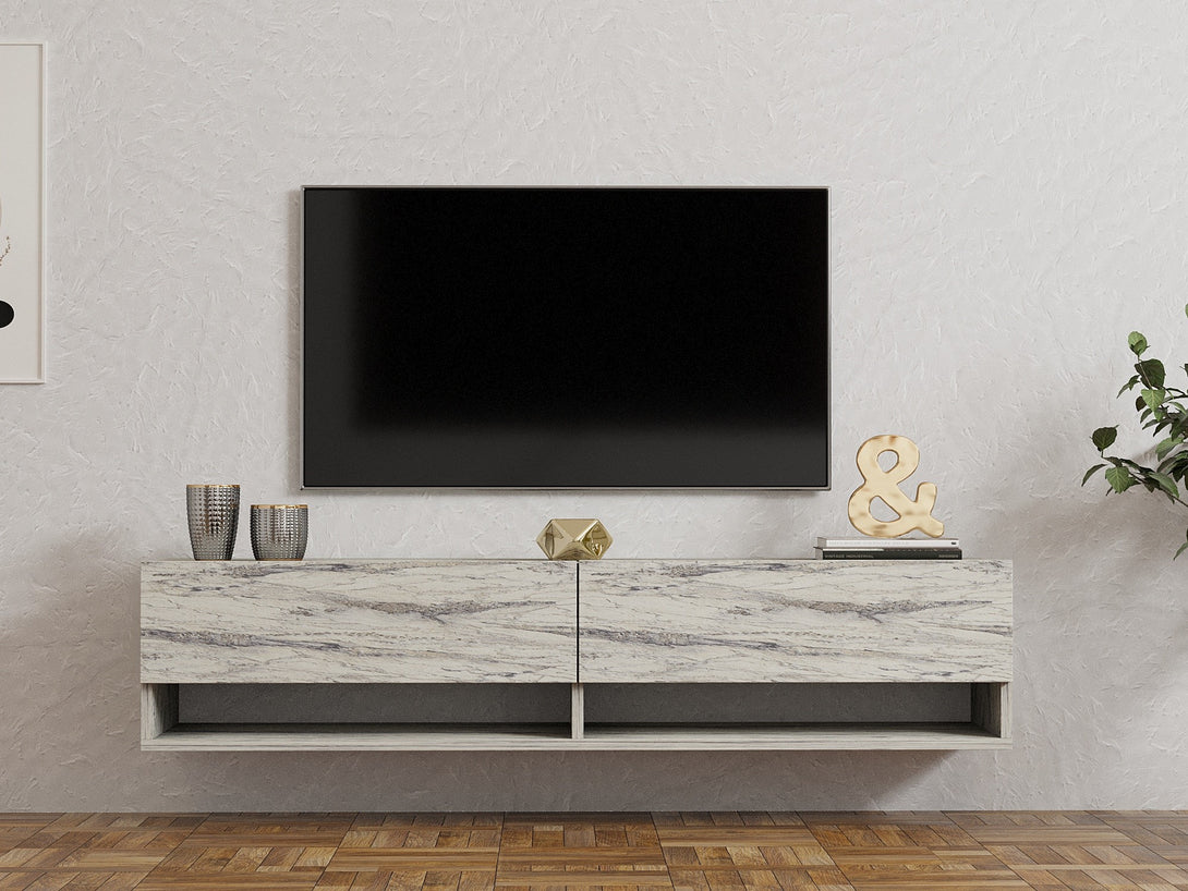 TV szekrény Arges - Freesia, Marble-VASBÚTOR