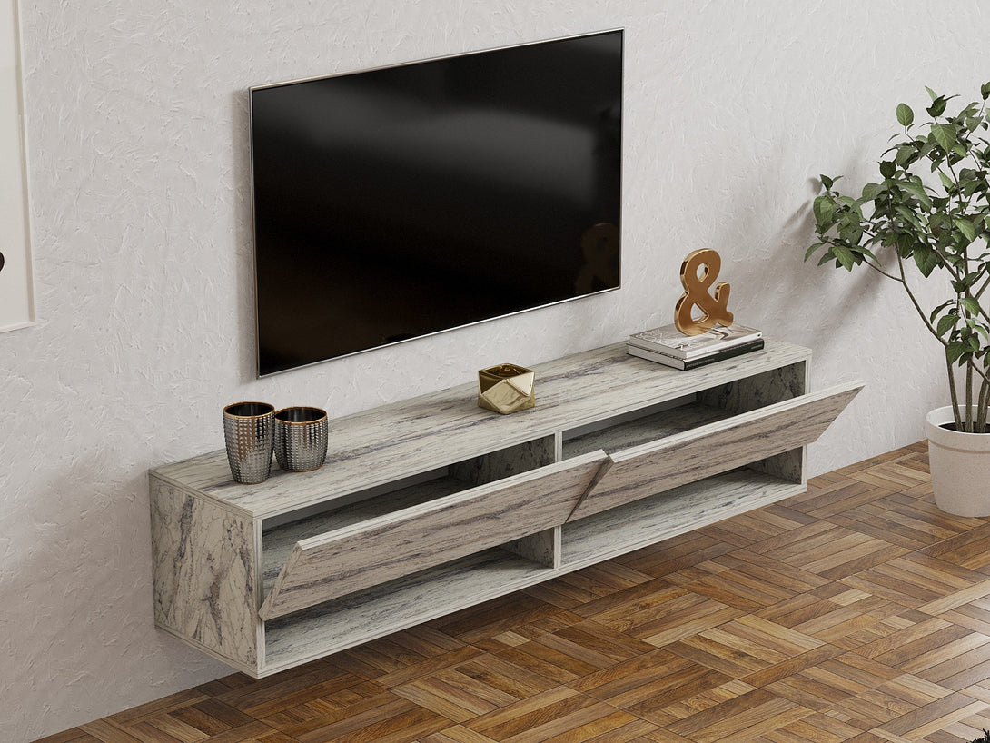 TV szekrény Arges - Freesia, Marble-VASBÚTOR