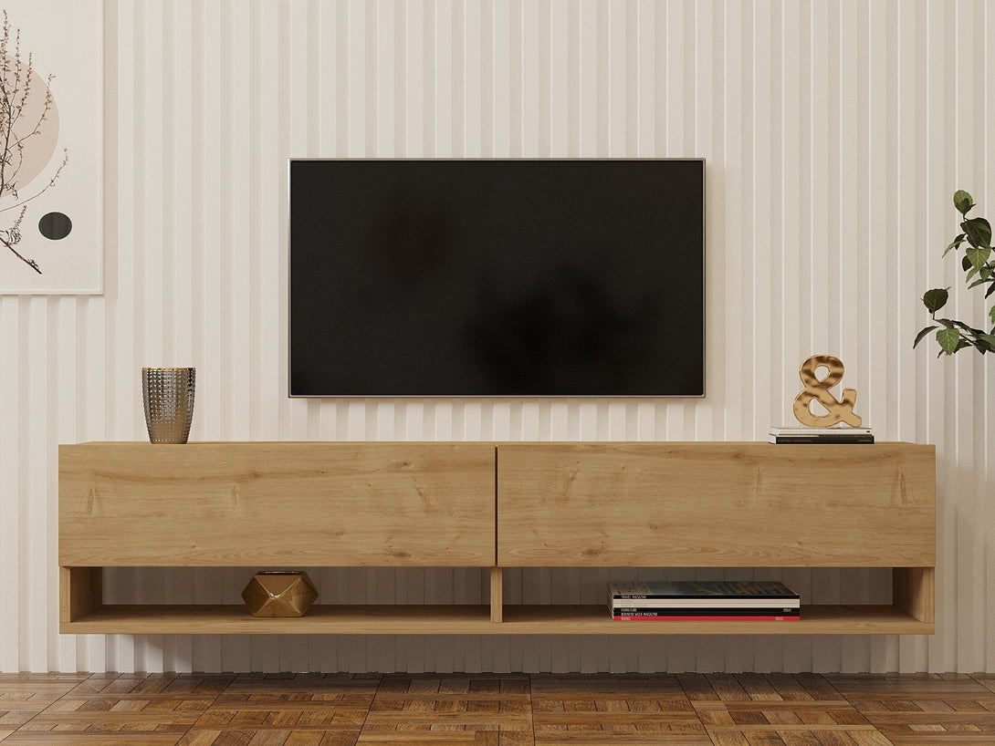 TV szekrény Arges - Sapphire Oak-VASBÚTOR
