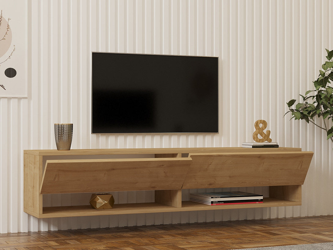 TV szekrény Arges - Sapphire Oak-VASBÚTOR
