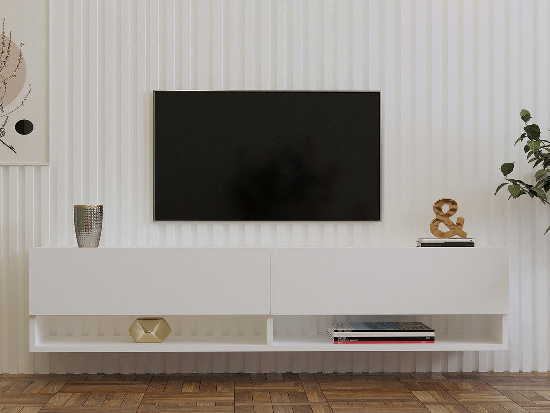 TV szekrény Arges - White-VASBÚTOR