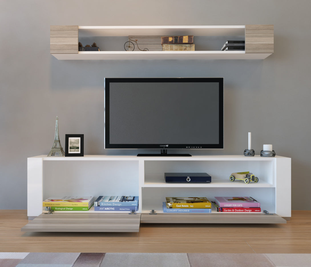 TV szekrény Arya - White, Cordoba-VASBÚTOR
