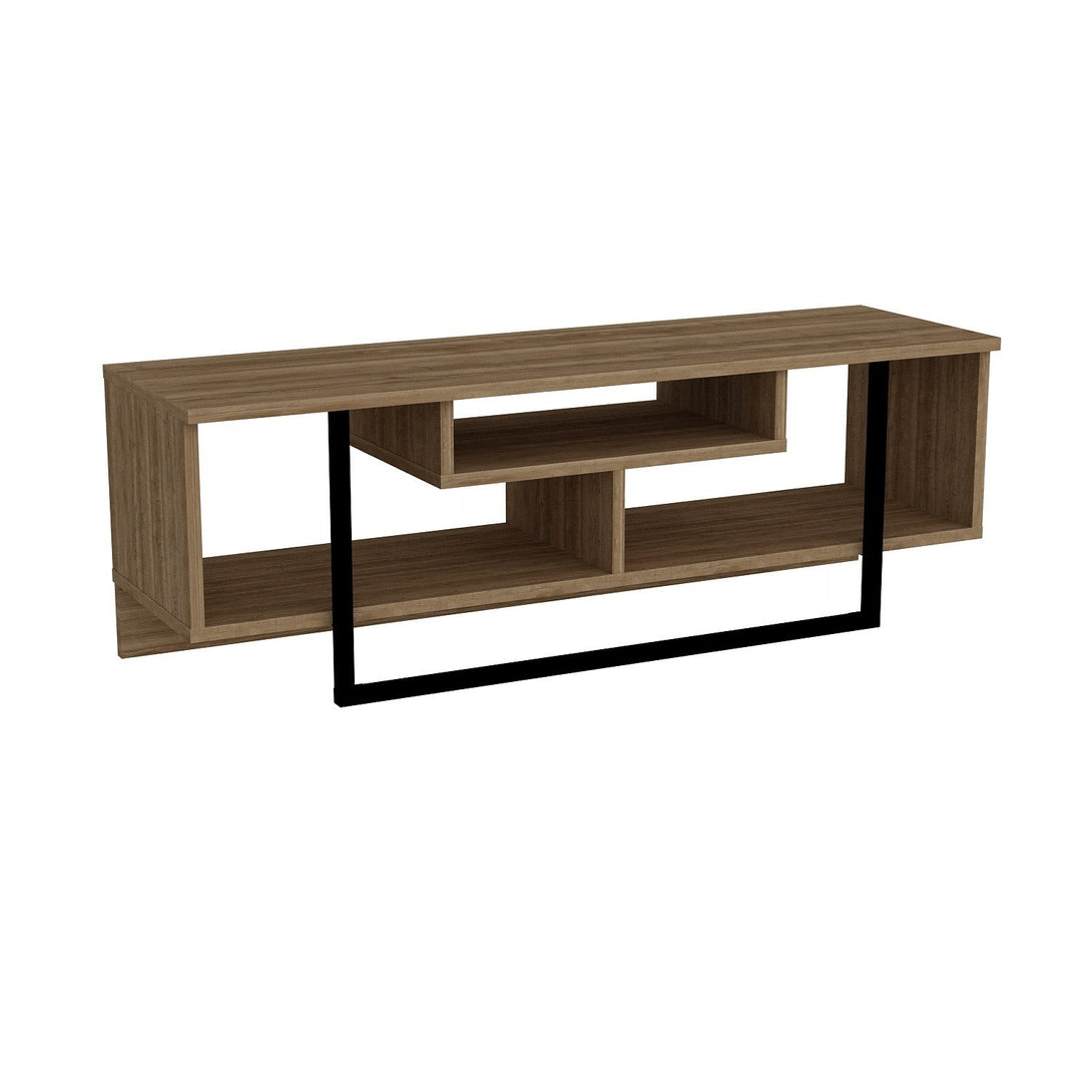 TV szekrény Asal (120) - Walnut, Black-VASBÚTOR