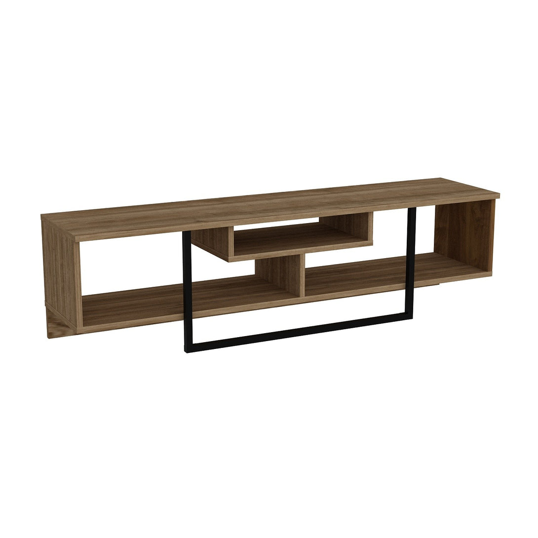 TV szekrény Asal (150) - Walnut, Black-VASBÚTOR