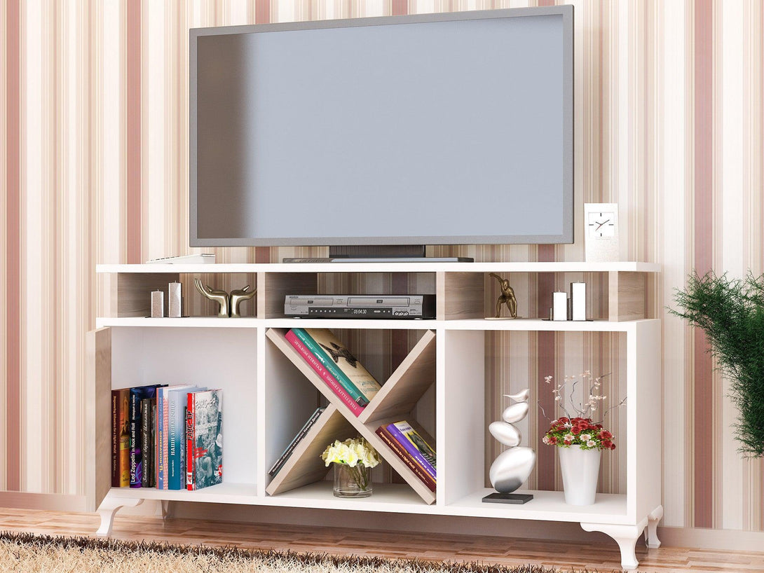 TV szekrény Ay - White, Cordoba-VASBÚTOR