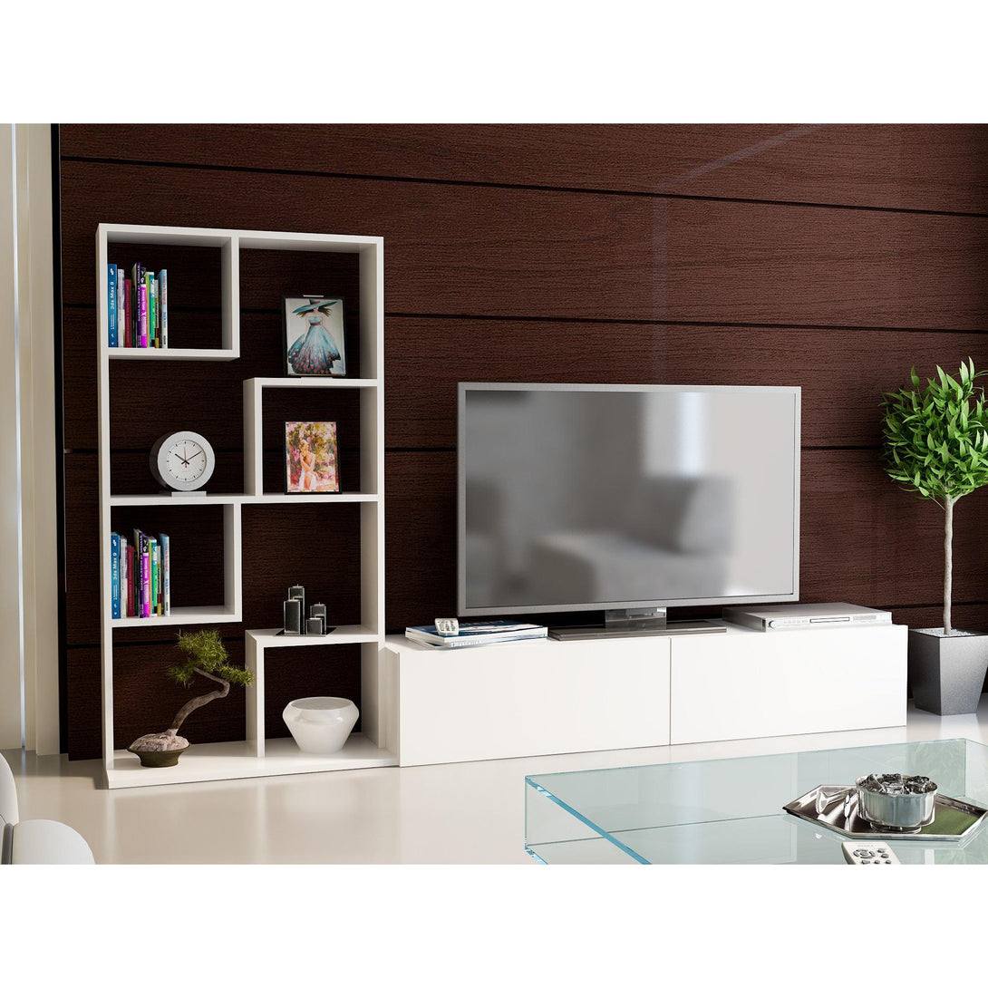 TV szekrény Bare - White-VASBÚTOR