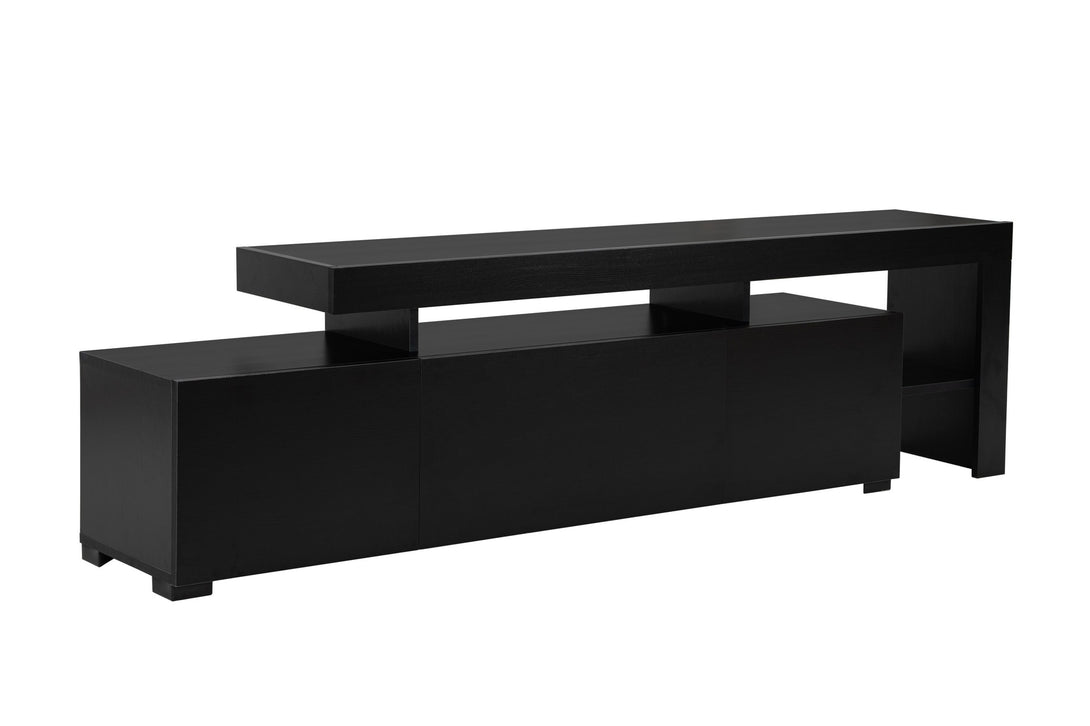 TV szekrény Beliz - Wood Black-VASBÚTOR