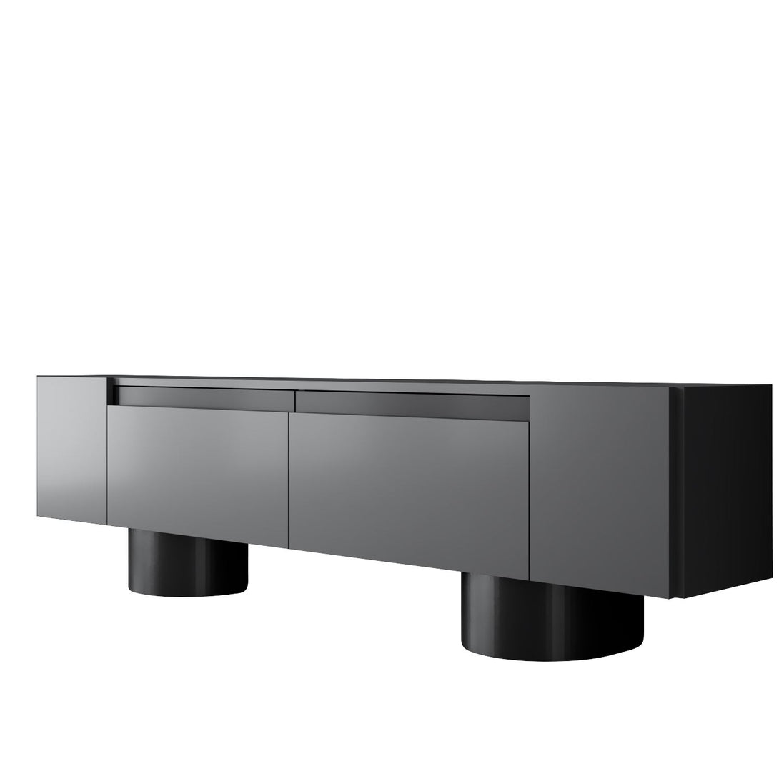 TV szekrény Bohem - Anthracite, Black-VASBÚTOR