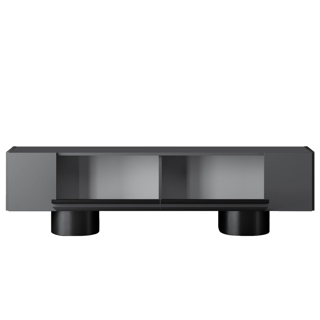 TV szekrény Bohem - Anthracite, Black-VASBÚTOR