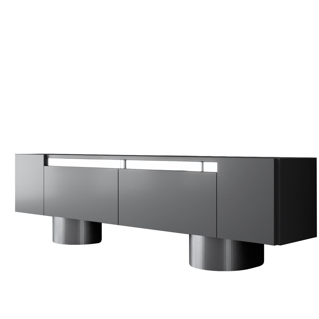 TV szekrény Bohem - Anthracite, Silver-VASBÚTOR