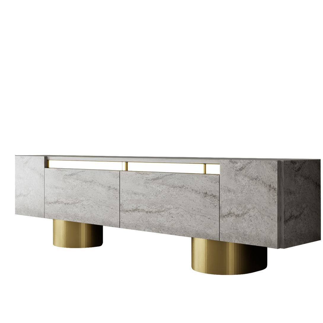 TV szekrény Bohem - Travertine, Gold-VASBÚTOR