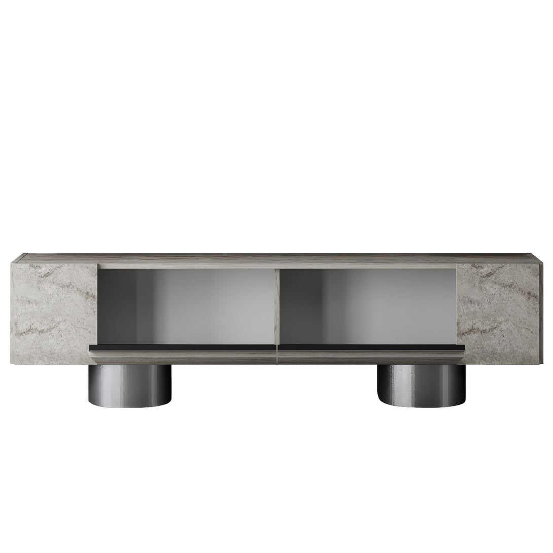 TV szekrény Bohem - Travertine, Silver-VASBÚTOR
