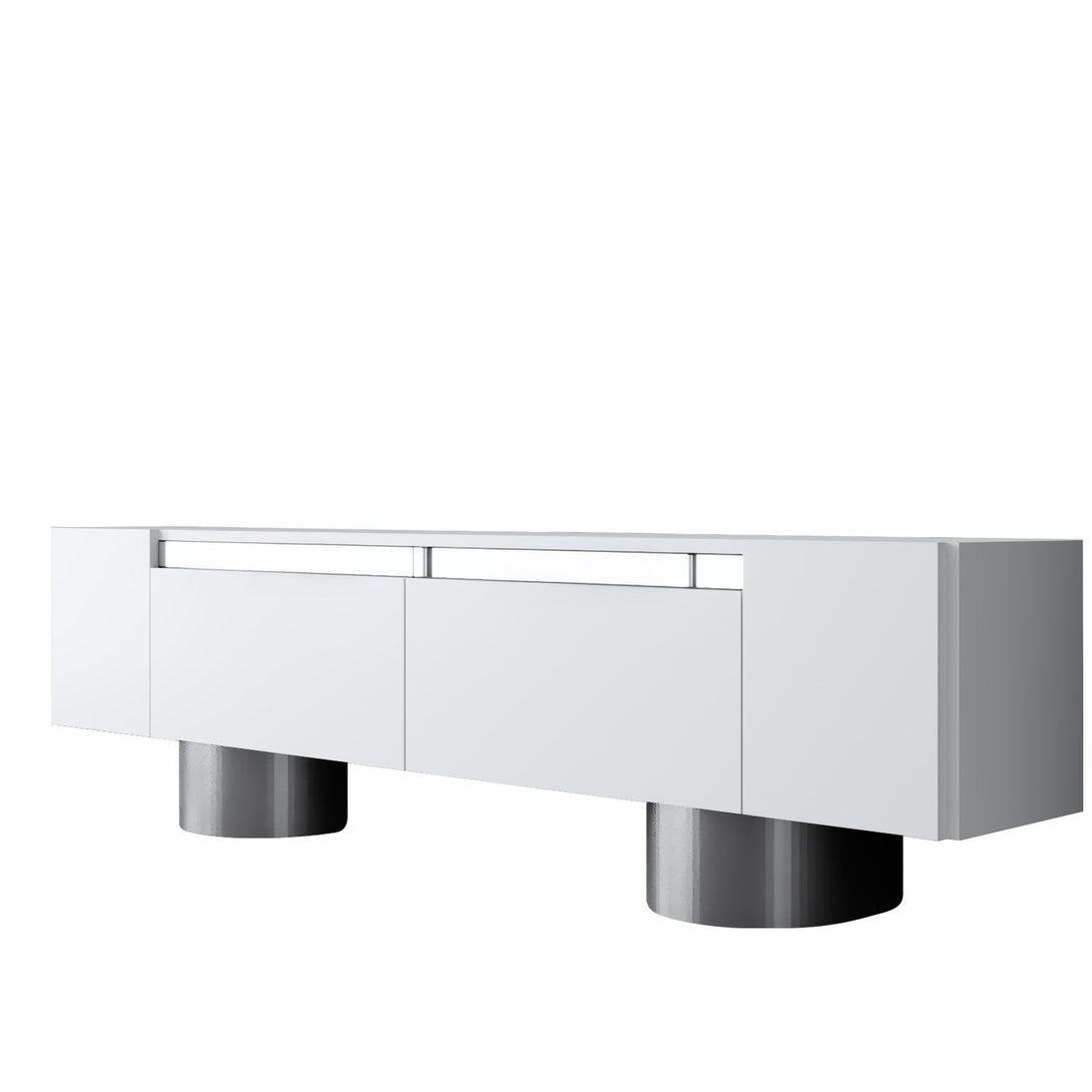 TV szekrény Bohem - White, Silver-VASBÚTOR
