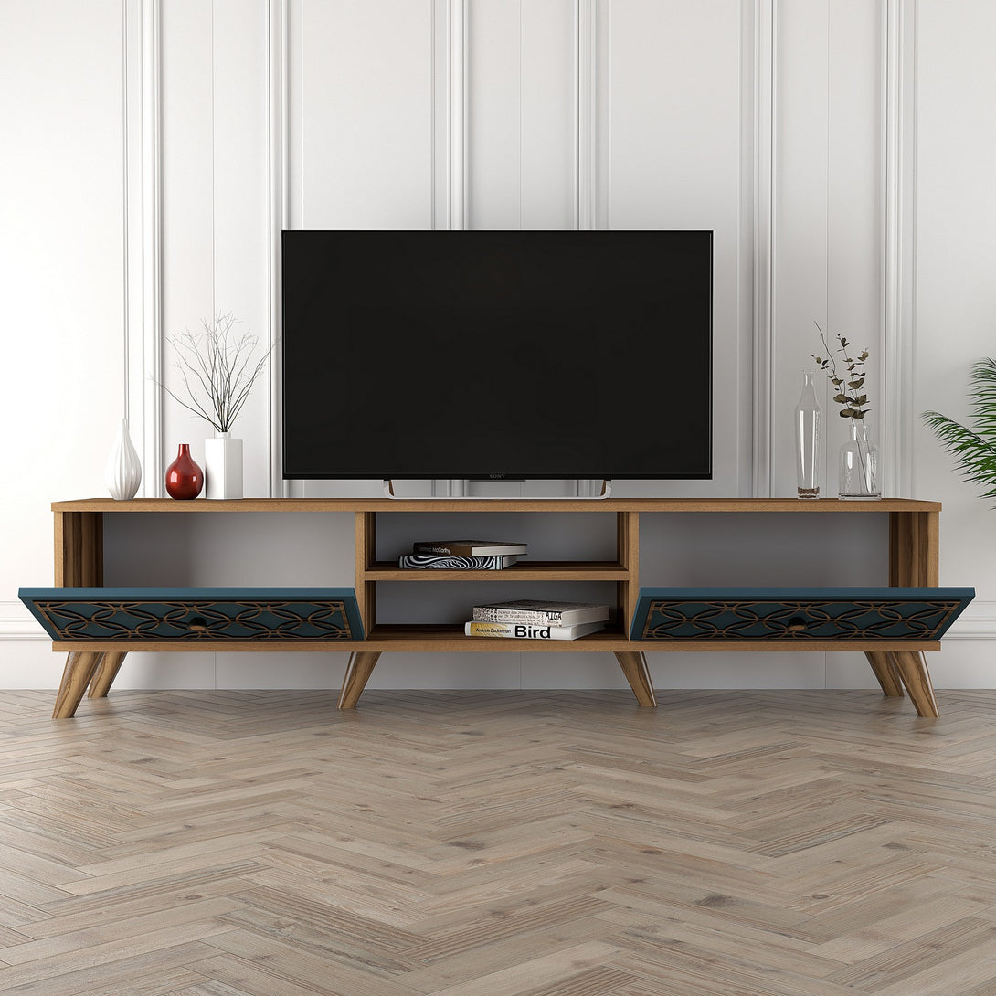 TV szekrény Class - Walnut, Chalcedony-VASBÚTOR