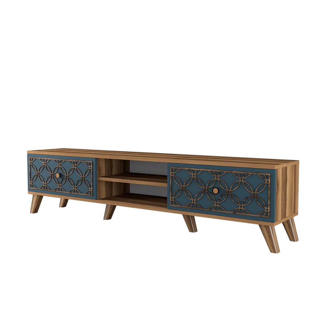 TV szekrény Class - Walnut, Chalcedony-VASBÚTOR