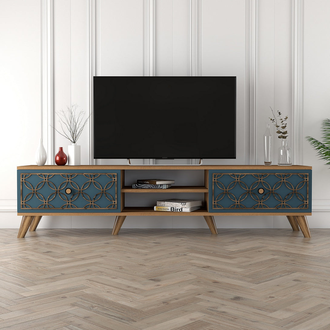 TV szekrény Class - Walnut, Chalcedony-VASBÚTOR