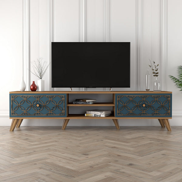 TV szekrény Class - Walnut, Chalcedony-VASBÚTOR