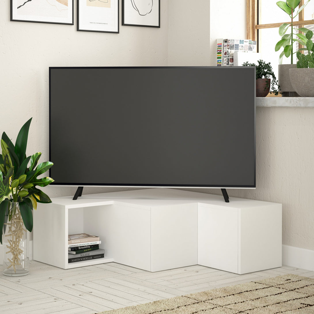TV szekrény Compact - White-VASBÚTOR