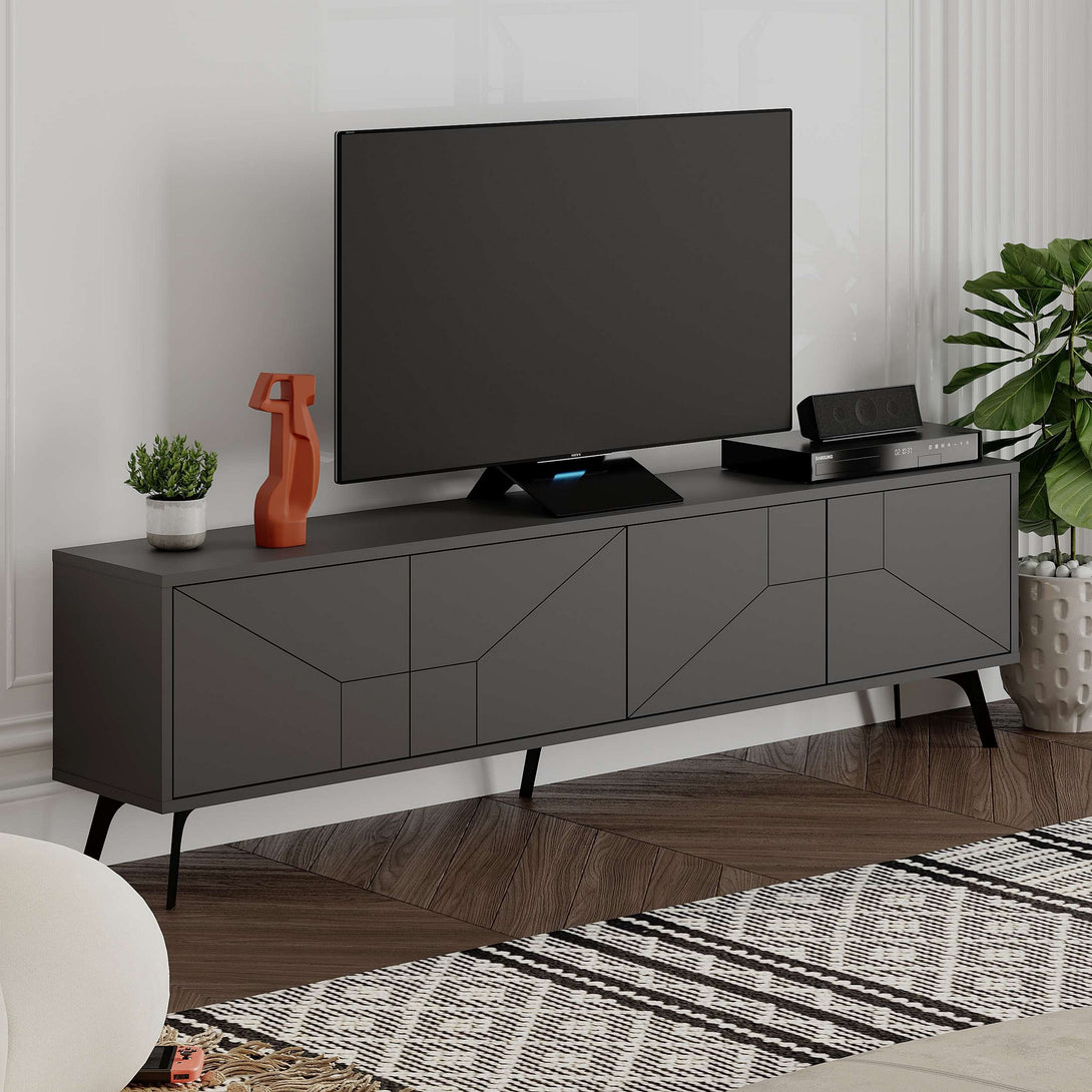 TV szekrény Dune - Antracit-VASBÚTOR