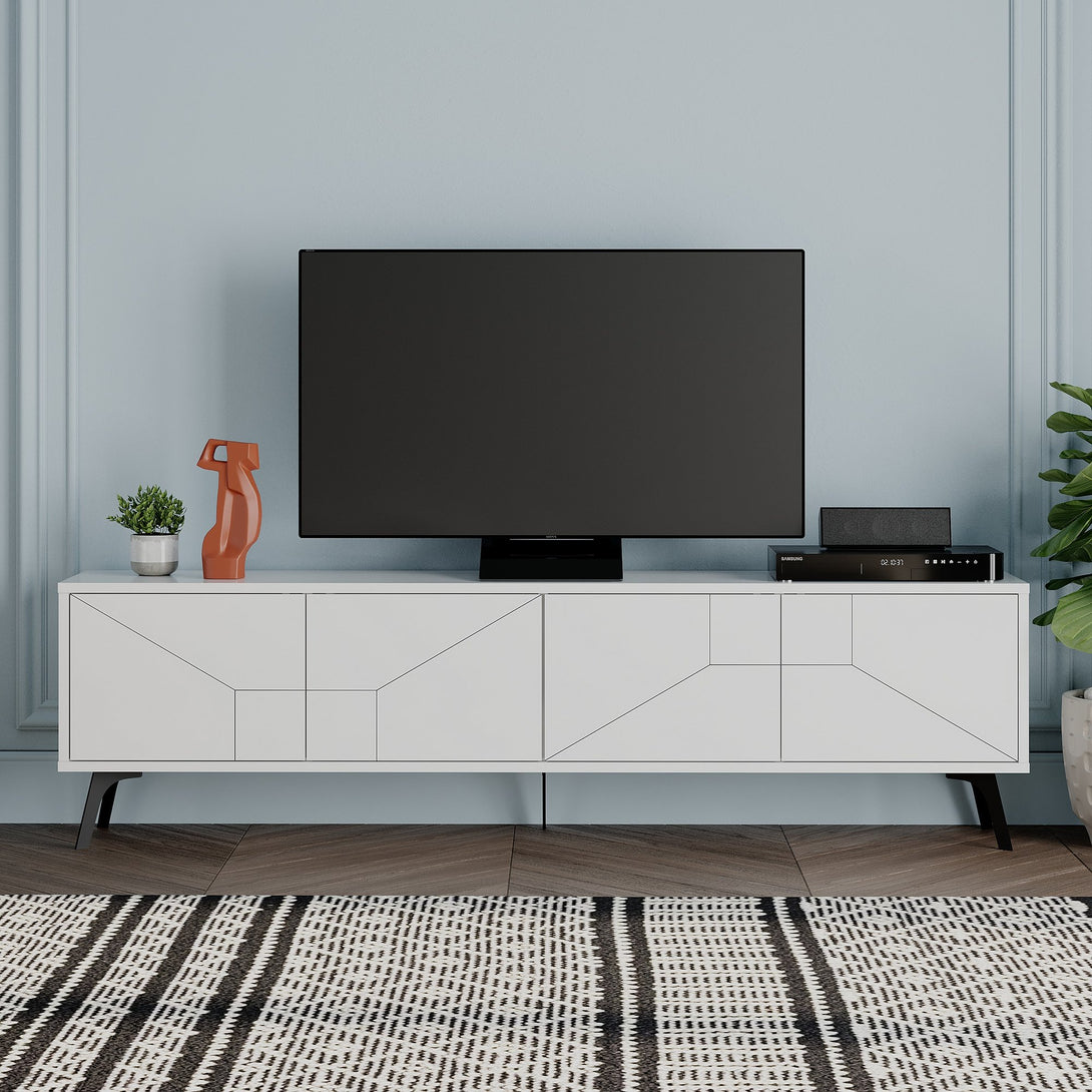 TV szekrény Dune - Fehér-VASBÚTOR