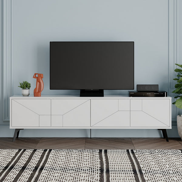 TV szekrény Dune - Fehér-VASBÚTOR