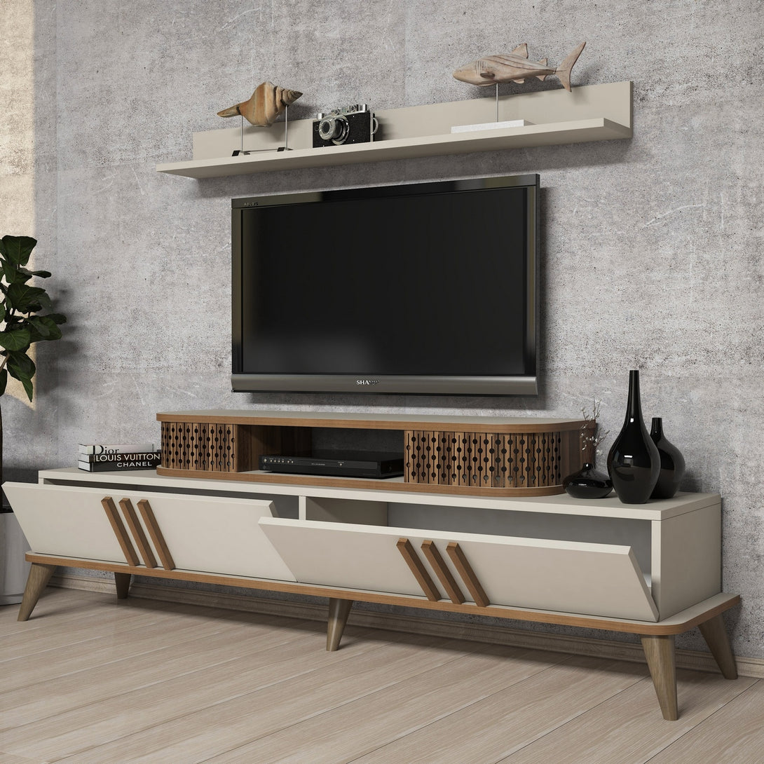 TV szekrény Eylül - Krém-VASBÚTOR