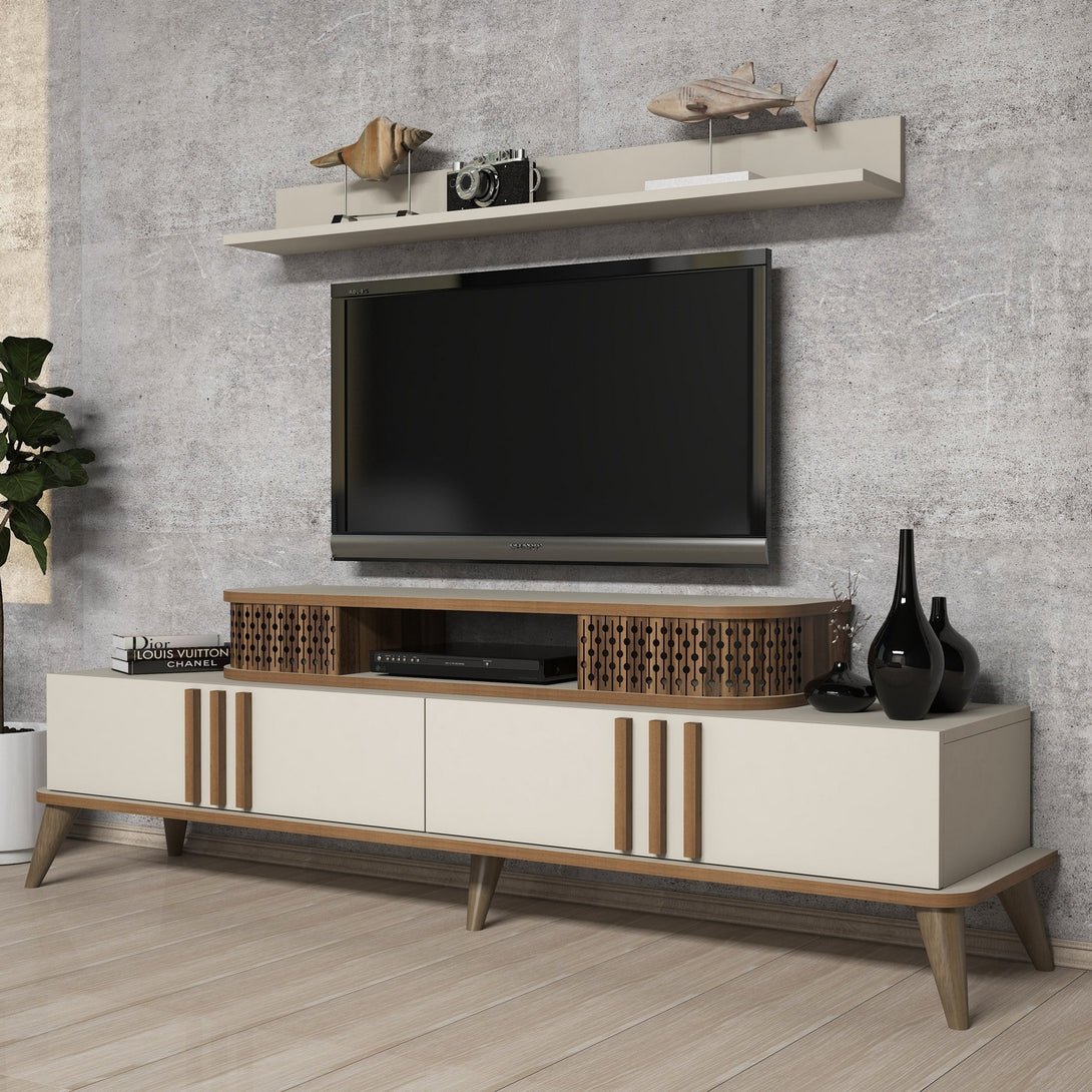 TV szekrény Eylül - Krém-VASBÚTOR