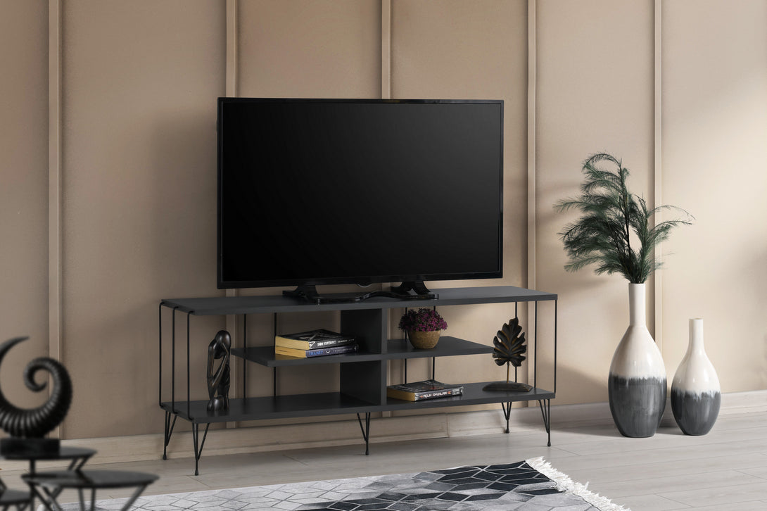 TV szekrény Eze - Antracit-VASBÚTOR