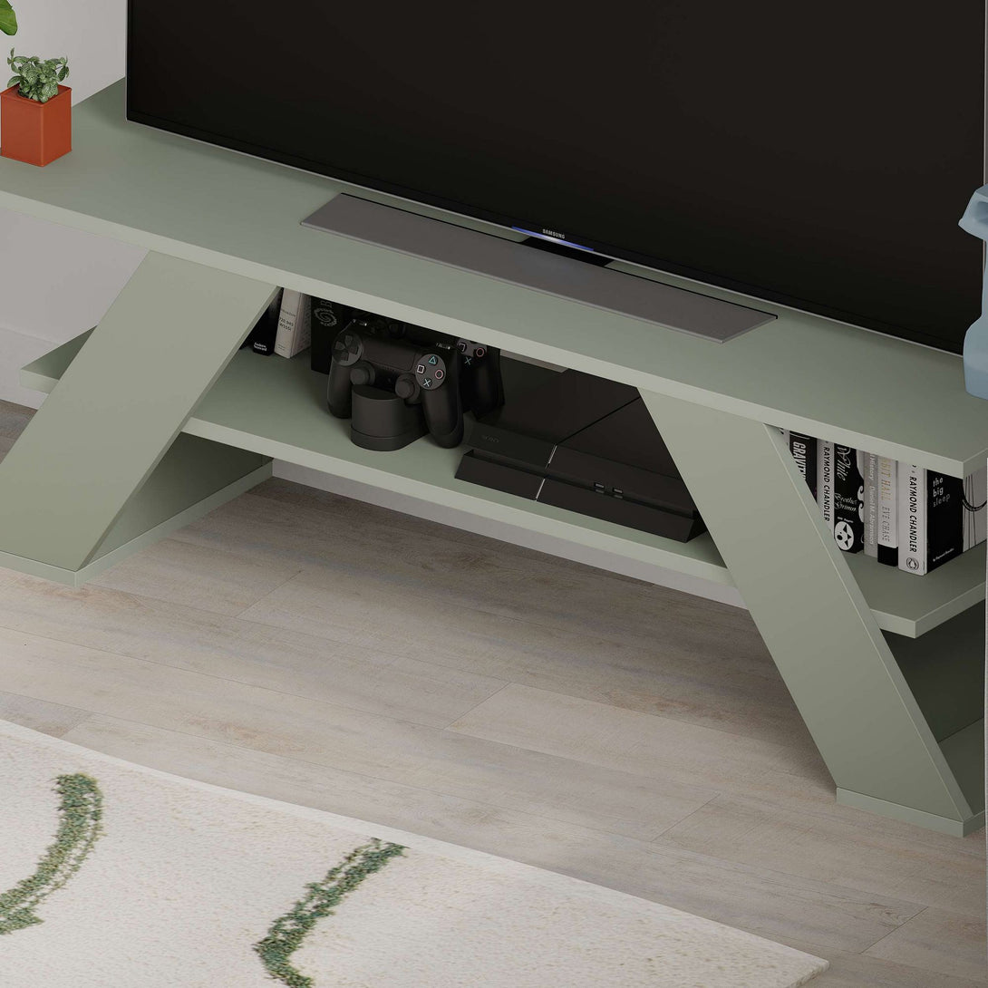 TV szekrény Farfalla - Ash Green-VASBÚTOR