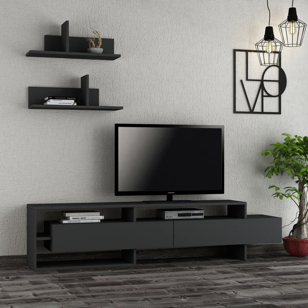 TV szekrény Gara - Anthracite-VASBÚTOR