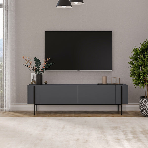 TV szekrény Herman - Anthracite-VASBÚTOR