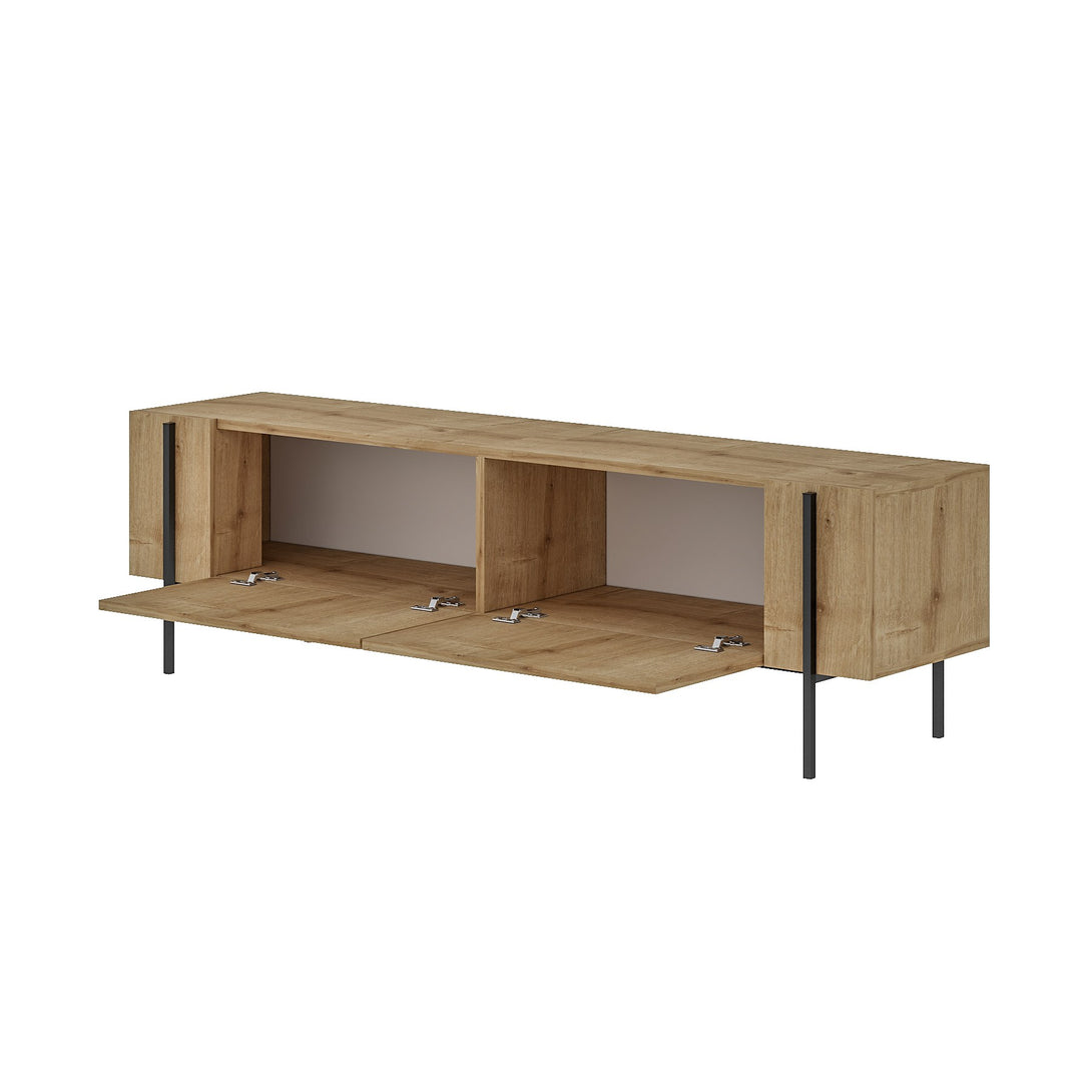 TV szekrény Herman - Sapphire Oak-VASBÚTOR