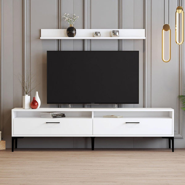 TV szekrény Istanbul - Fehér-VASBÚTOR