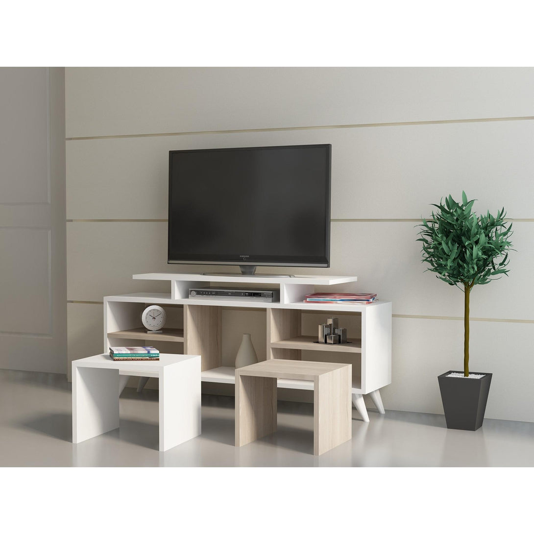 TV szekrény Kutay - White, Cordoba-VASBÚTOR