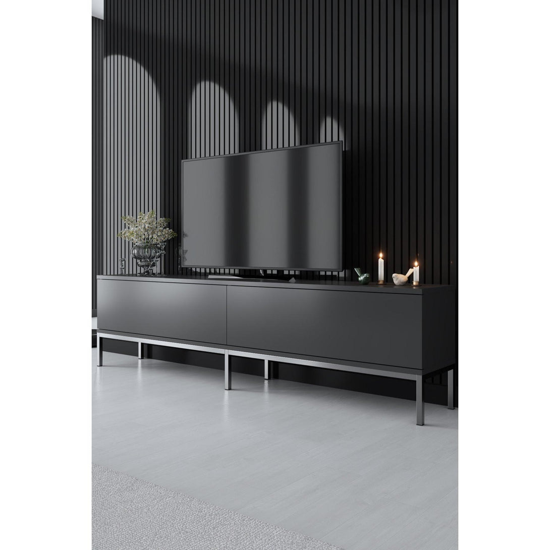 TV szekrény Lord - Anthracite, Silver-VASBÚTOR