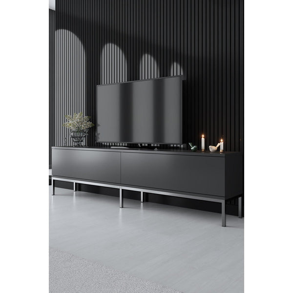 TV szekrény Lord - Anthracite, Silver-VASBÚTOR