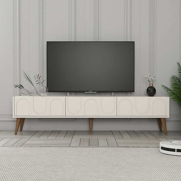 TV szekrény Lyon 44 - Krém, Diós-VASBÚTOR
