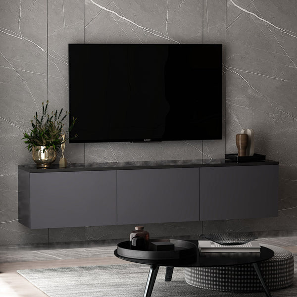 TV szekrény Neon - Anthracite-VASBÚTOR