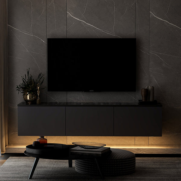 TV szekrény Neon Illuminated - Anthracite-VASBÚTOR
