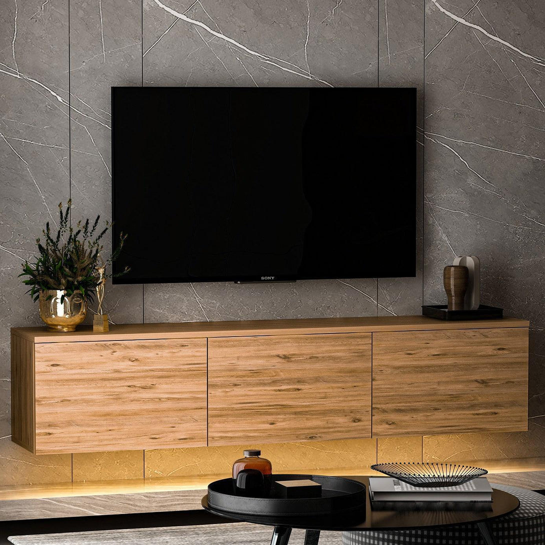 TV szekrény Neon Illuminated - Atlantic Pine-VASBÚTOR