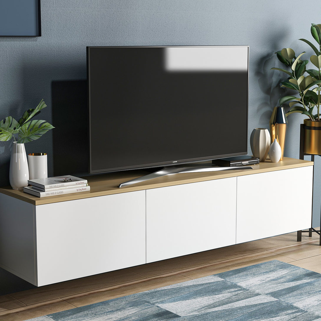 TV szekrény Neon - White-VASBÚTOR