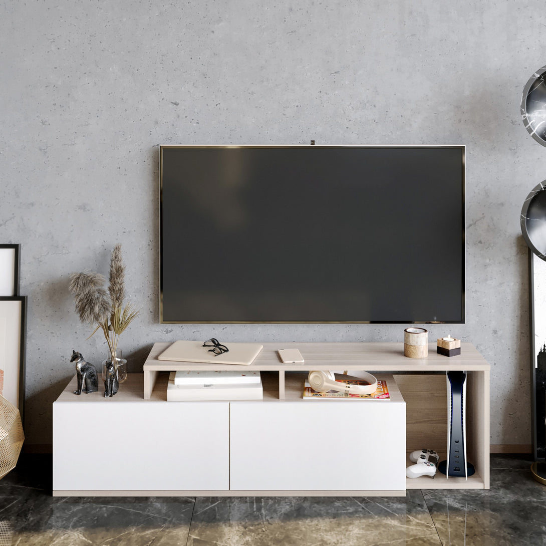 TV szekrény Nexera - Cordoba, White-VASBÚTOR