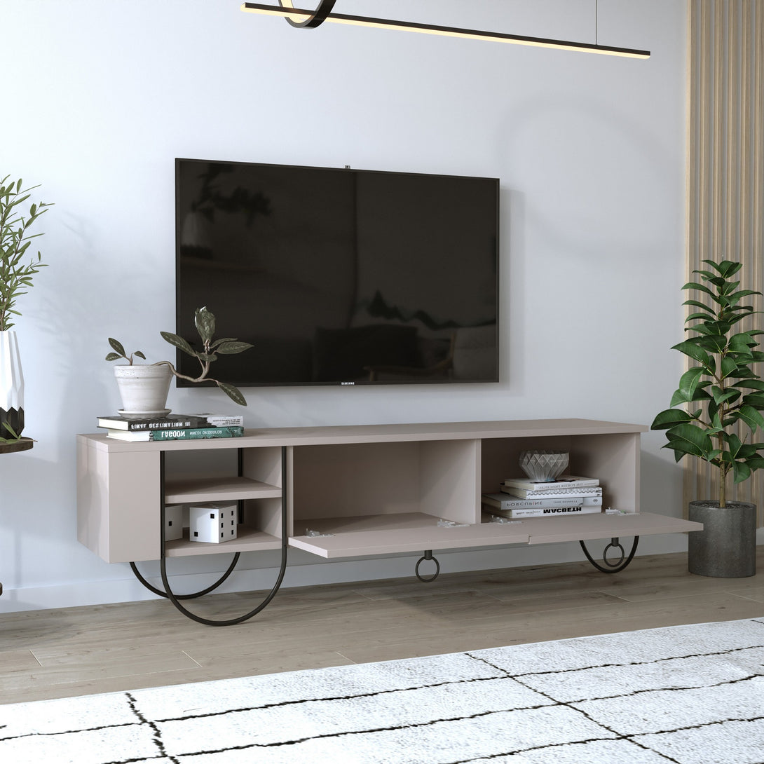 TV szekrény Norfolk Tv Stand - Light Mocha-VASBÚTOR