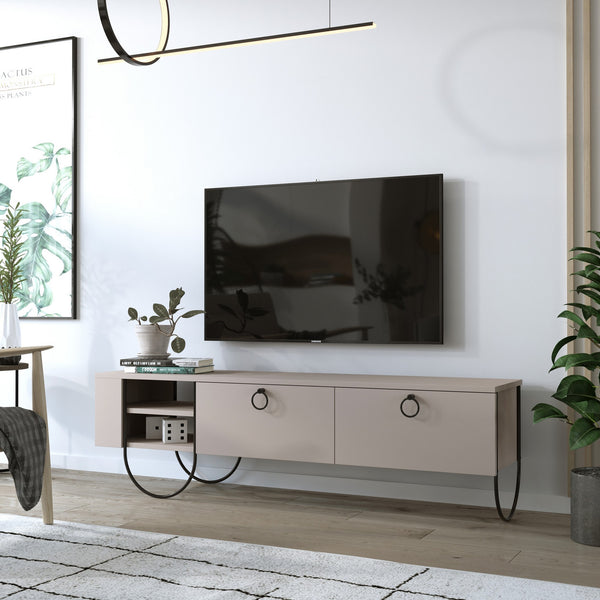 TV szekrény Norfolk Tv Stand - Light Mocha-VASBÚTOR