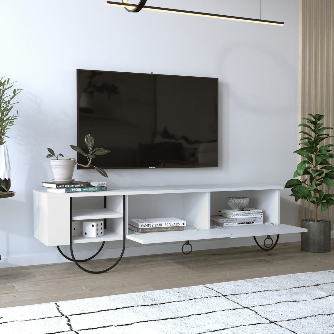 TV szekrény Norfolk Tv Stand - White-VASBÚTOR